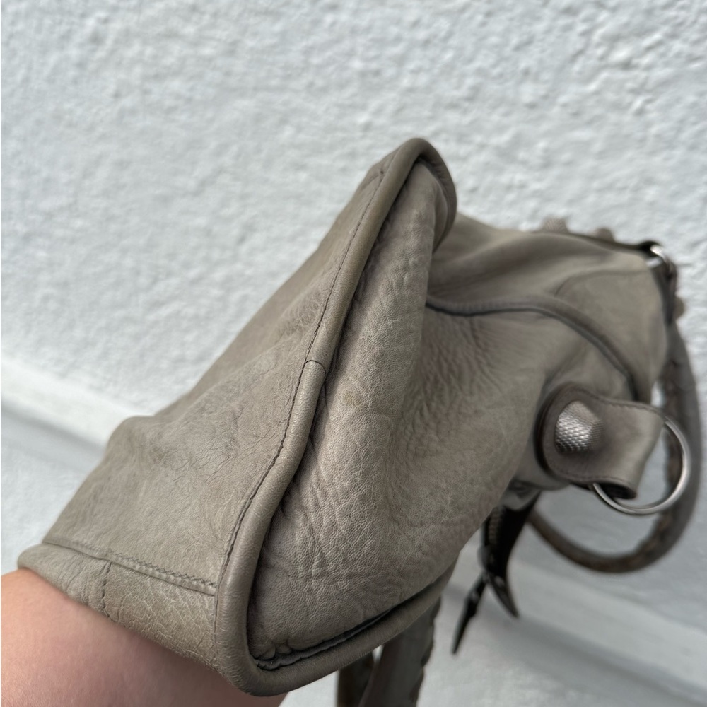 Auth Balenciaga city moto giant grey Bag - Picture 6 of 16